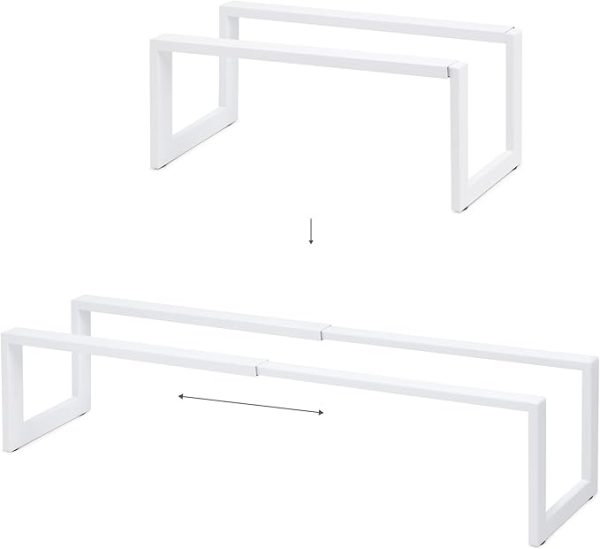 QUALIAZERO Expandable Shoe Rack Organizer for Closets, Entryways, Hallways, Bedrooms, Living Rooms, Kitchens, Bathrooms, Laundry Rooms (SATIN SNOW, 1 PACK) - Image 5