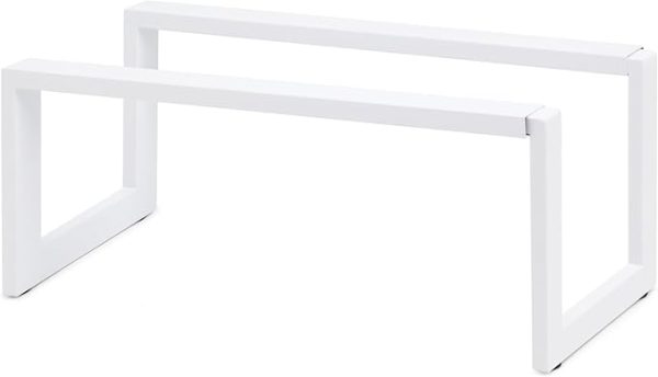 QUALIAZERO Expandable Shoe Rack Organizer for Closets, Entryways, Hallways, Bedrooms, Living Rooms, Kitchens, Bathrooms, Laundry Rooms (SATIN SNOW, 1 PACK) - Image 2