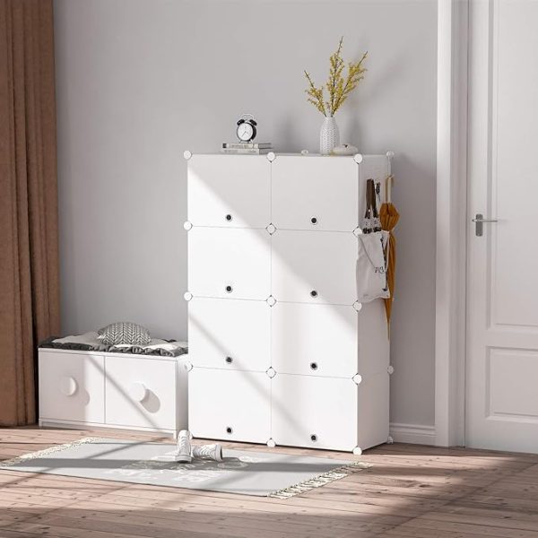 HOMIDEC Shoe Rack, 6 Tier Shoe Storage Cabinet 24 Pair Plastic Shoe Shelves Organizer for Closet Hallway Bedroom Entryway - Image 5