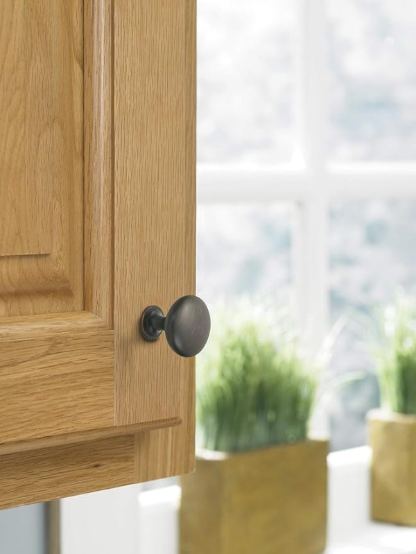 Amerock | Cabinet Knob | Oil Rubbed Bronze | 1-1/4 inch (32 mm) Diameter | Edona | 10 Pack | Drawer Knob | Cabinet Hardware - Image 6