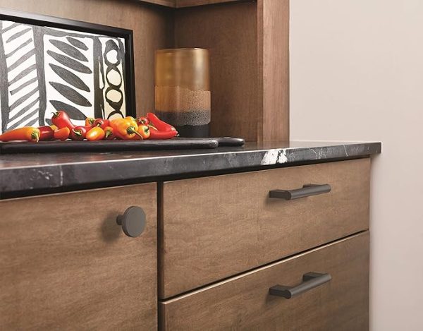 Amerock | Cabinet Knob | Matte Black | 1-3/8 inch (35 mm) Diameter | Versa | 1 Pack | Drawer Knob | Cabinet Hardware - Image 5